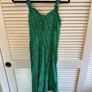 Green Polka Dot Women's Dress